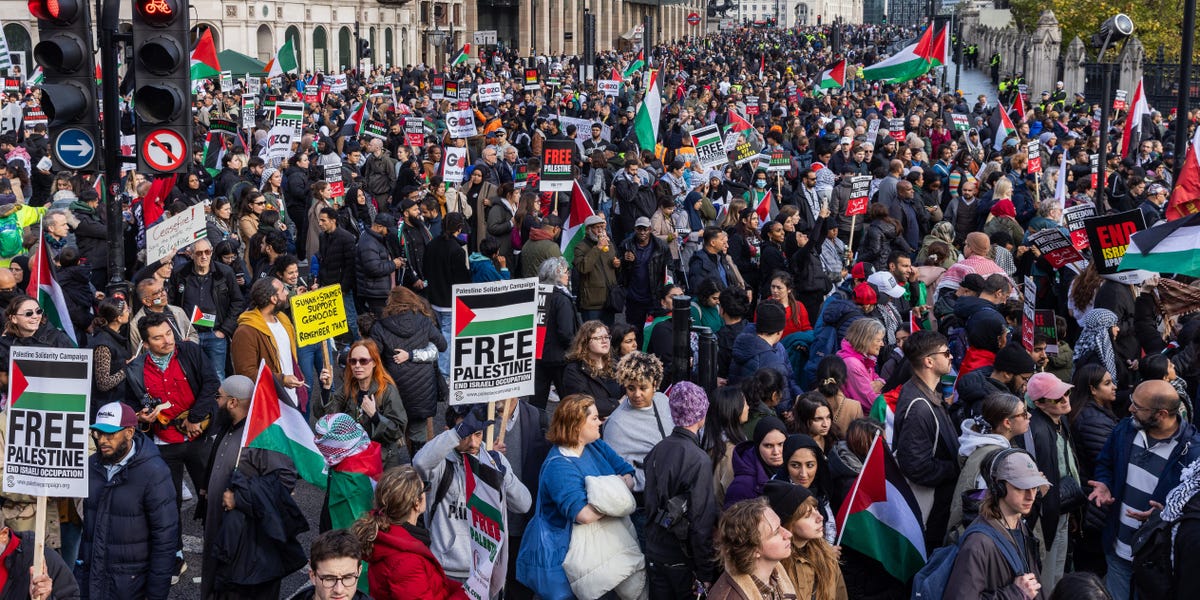 Photos show massive pro-Palestinian protests around the world following Israel&#39;s ground invasion into Gaza