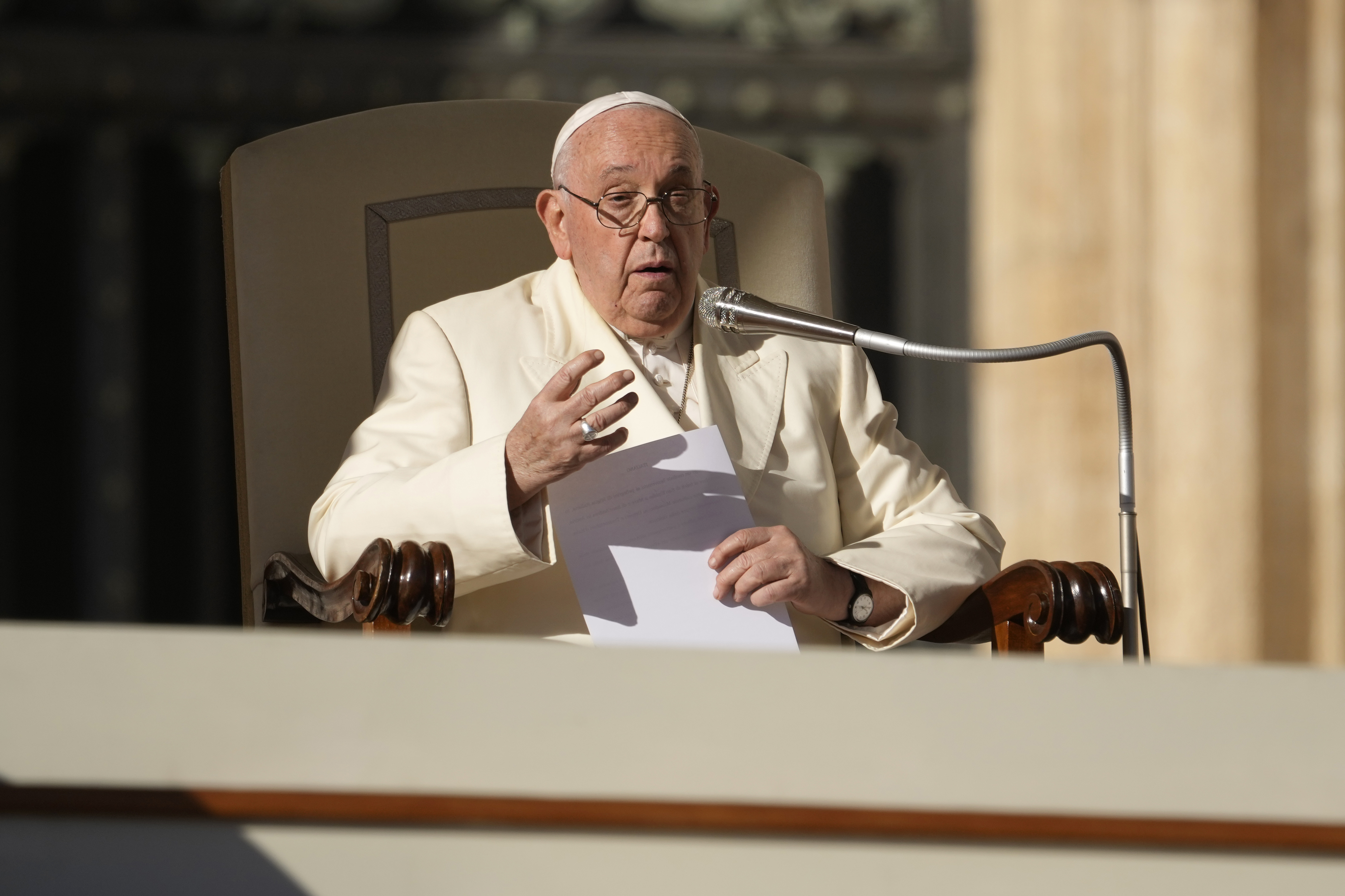 Pope Francis Meets With Relatives of Israeli Hostages and Palestinian Prisoners